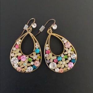 Cute multicolored floral earrings